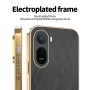 KADEM Електропокрит Калъф за Xiaomi Redmi A7 Pro 4G - Копринена текстура, PU+TPU, 3 цвята, снимка 5
