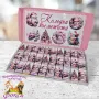 Кутия 30 броя Шоколадови бонбони Коледни късметчета, снимка 1