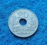 20 центимес Франция 1943-редки, снимка 1 - Нумизматика и бонистика - 32017288