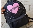 Спортна ученическа раница Blackpink с емблема сърце ., снимка 5