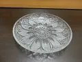 български кристал плато поднос, снимка 1