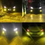Халогенни крушки H4, 55W/ 2500K/ Жълти - 2 броя., снимка 3