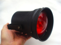 Диско светещ прожектор с цветен червен филтър PAR 36 