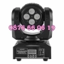 Дискотечен прожектор с 4 диода, прожектор Moving Head , снимка 3