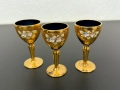 Три броя италиански чашки с позлата. №7495, снимка 2