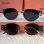Miu 2024 дамски слънчеви очила елипса кръгли овални 4 цвята, снимка 8