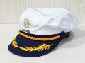 Нова бяла капитанска шапка CAPTAIN с Рул, Унисекс, снимка 3