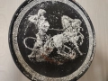 старинна керамична чиния за стена с древногръцката митология , снимка 2