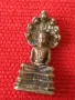 Стара ТИБЕТСКА БРОНЗОВА ФИГУРКА БУДА със ЗМИЙСКИ БАЛДАХИН МИНИАТЮРА За КОЛЕКЦИЯ 44109, снимка 12