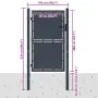 vidaXL Градинска порта от стомана 100x200 см, антрацит, снимка 3