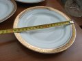 Стар български порцелан чинии с златен кант , снимка 5