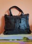 Стилна дамска чанта с черна плетка, снимка 1