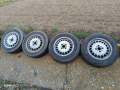 Алуминиеви джанти с гуми 14 цола бмв е30, снимка 1 - Гуми и джанти - 44796811