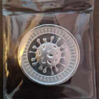 Сребърна монета, Silver round, COVID-19, 2020 година, 2 унции, проба 999, снимка 9 - Нумизматика и бонистика - 34991829
