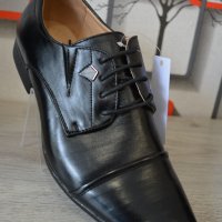 Черни Мъжки Елегантни Официални Обувки Артикул №023, снимка 2 - Официални обувки - 30963789