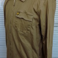 Lyle & Scott Mens Khaki Green Full Zip Lightweight Casual Jacket Size L, снимка 11 - Якета - 44339332