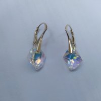 Комплект колие и обеци Cosmiс кристали Swarovski, снимка 3 - Бижутерийни комплекти - 31241097