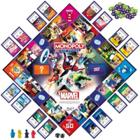 Нова Семейна настолна игра Monopoly: Marvel Heroes Edition Монополи Марвел, снимка 4 - Игри и пъзели - 44681759