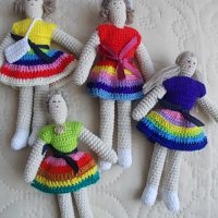 плетени на една кука куклички, снимка 14 - Кукли - 21420729