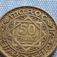 Монета 50 франка Мароко много красива за КОЛЕКЦИЯ 41158, снимка 2 - Нумизматика и бонистика - 42789831