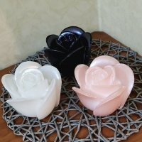 3D свещи - Розова роза, снимка 4 - Други - 39620003