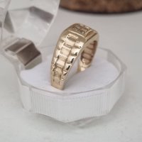 Златен пръстен 14к , 585 проба , снимка 5 - Пръстени - 44217650