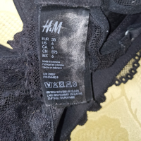 H&M  75 В- Черен сутиен с полутвърди чашки без банели , снимка 6 - Бельо - 44693978