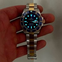 Rolex Submariner Two tone Blue Ocean, снимка 9 - Мъжки - 40519430