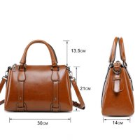 Дамска чанта Естествена кожа L.Brown 992, снимка 9 - Чанти - 40585002
