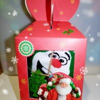 Луксозни подаръчни коледни кутии с чорапи дамски детски мъжки кутия подарък коледа елха памук , снимка 1 - Коледни подаръци - 38276866