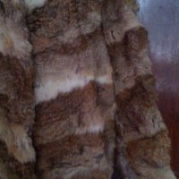 Кожено палто от заешки  кожи, снимка 3 - Палта, манта - 31057408