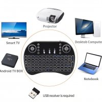 Безжични клавиатури i8 с подсветка , снимка 3 - Клавиатури и мишки - 28021279