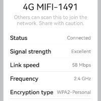 4G WiFi рутер, H80 Отключен Преносим 4G WiFi, 150 Mbps, снимка 4 - Рутери - 44471460