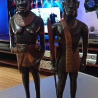 Лот от две африкански фигури, снимка 4 - Статуетки - 37883996