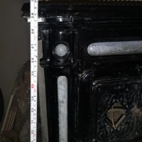 Стара кахлена-емайлирана камина-печка, снимка 5 - Антикварни и старинни предмети - 23489876