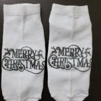 Ръчно рисувани коледни чорапи, снимка 8 - Коледни подаръци - 42129412