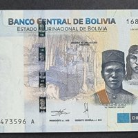 Банкнота. Боливия. 10 боливианос . 2018 г., снимка 2 - Нумизматика и бонистика - 39799075