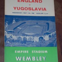 Англия - Швеция, Италия 1959 г., Югославия 1960 г., Мексико 1961 г. оригинални футболни програми, снимка 3 - Фен артикули - 20543985