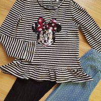 Лот клинчета и блузка Disney 140см, снимка 2 - Детски клинове - 42292463