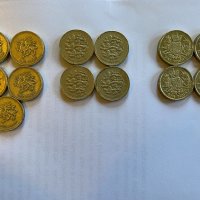 Стари монети 1 паунд, снимка 1 - Нумизматика и бонистика - 31190500