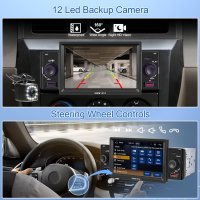 Мултимедия, плеър, за кола, единичен дин, USB, блутут тъч дисплей, Автомобил, Car Play, Android Auto, снимка 7 - Аксесоари и консумативи - 44185203