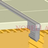 Делатационна лайстна за замаска и бетон сиво-прозрачно - 25х8 мм, снимка 5 - Други - 32130406