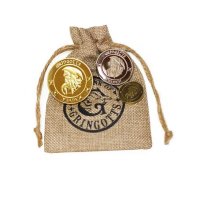 3 Монети Хари Потър в предпазни капсули в кесия банка на Гринготс Монета Хари потър Хогуортс, снимка 2 - Нумизматика и бонистика - 44325538