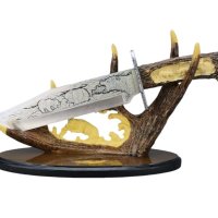 ловен нож колекционерски нож сувенир подарьк трофейна поставка 22cM, снимка 2 - Ножове - 42080954