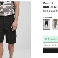 Комплект Brandit - къс панталон, потник, снимка 5 - Къси панталони - 42379292