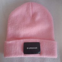 Розова шапка B•Unsame, снимка 1 - Шапки - 44144011