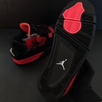 Nike Air Jordan 4 Retro Red Thunder Нови Оригинални Кецове Обувки Маратонки Размер 44 Номер , снимка 4 - Кецове - 38776074