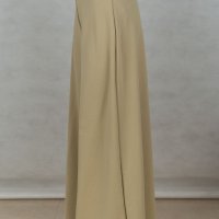 Ефектен дамски панталон в блед нюанс на цвят маслина Belsira - S, снимка 3 - Панталони - 42805757