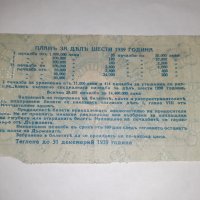 Стар лотариен билет , лотария - Царство България - 1939 г, снимка 2 - Колекции - 39295609
