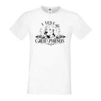 Мъжка тениска I Love My Great Pyrenees Dog,Куче, животно,подарък,изненада, снимка 2 - Тениски - 36934273